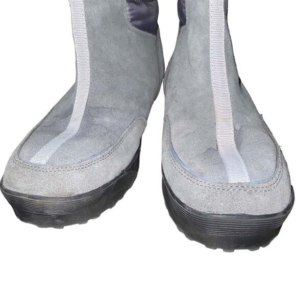 Lands’ End Winter Snow Commuter Boots insulated 406465 womens sz 9B grey purple - Picture 5 of 11